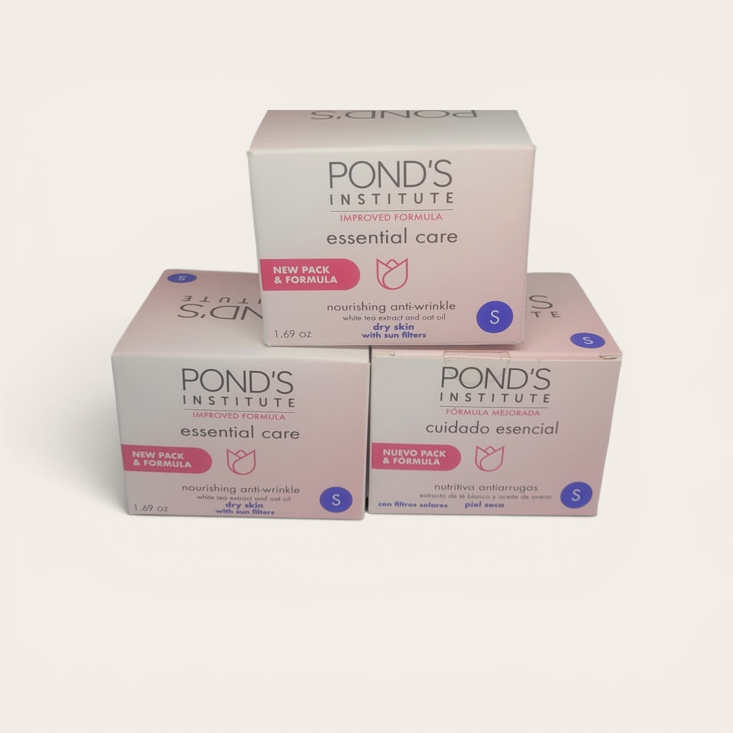 Pond's Institute Essential Care Nourishing Anti-Wrinkle Cream 3 x 50ml